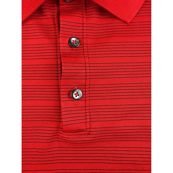 Nike Golf Dri-FIT Polo Short Sleeve Shirt‎ Striped Athletic Training XL - Picture 7 of 9